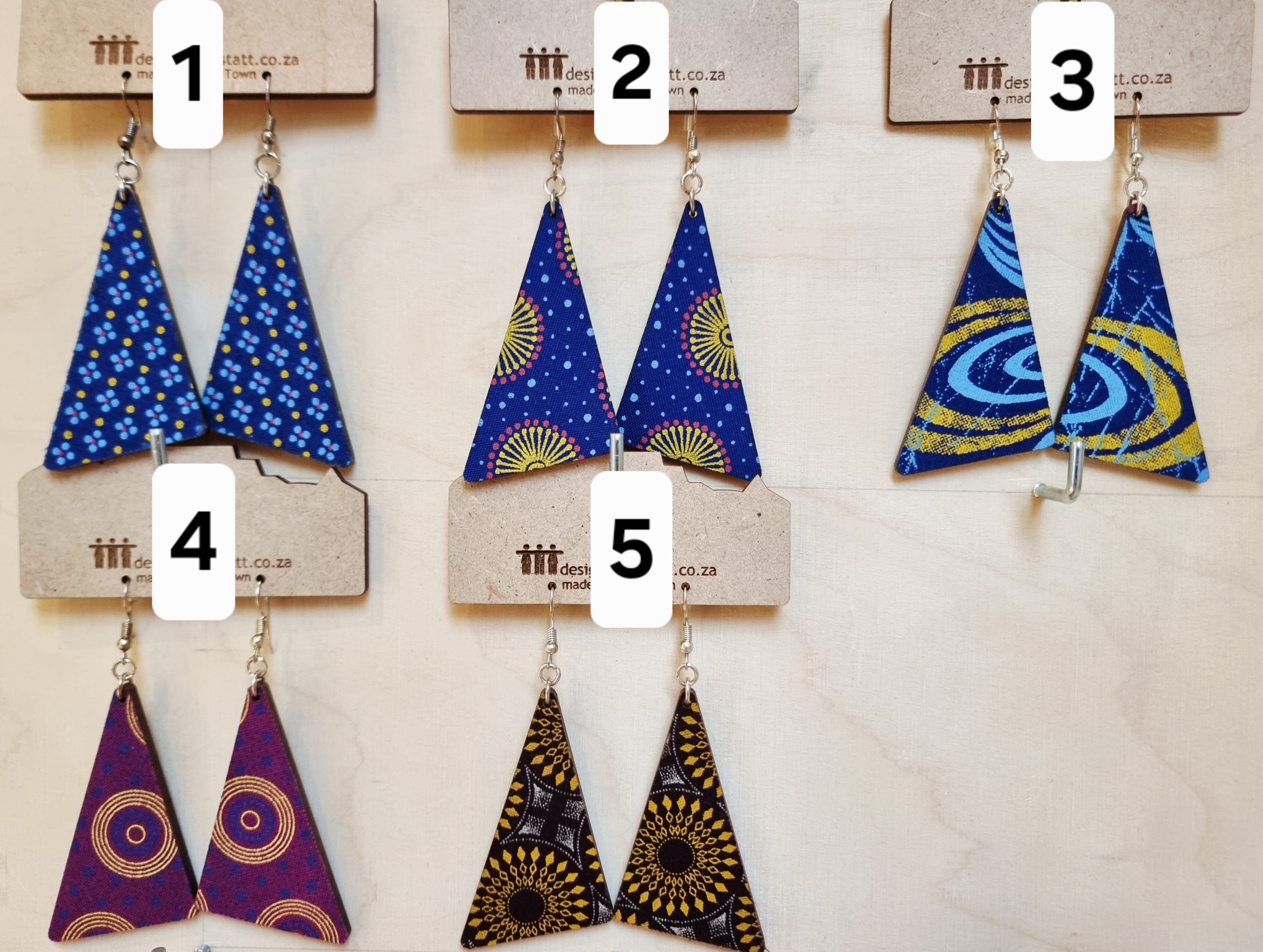 Afrikkalaiset korvakorut, kolmio - Image 2