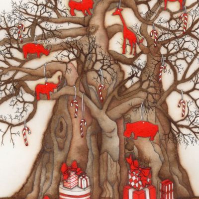 Joulukortti 5kpl, baobab