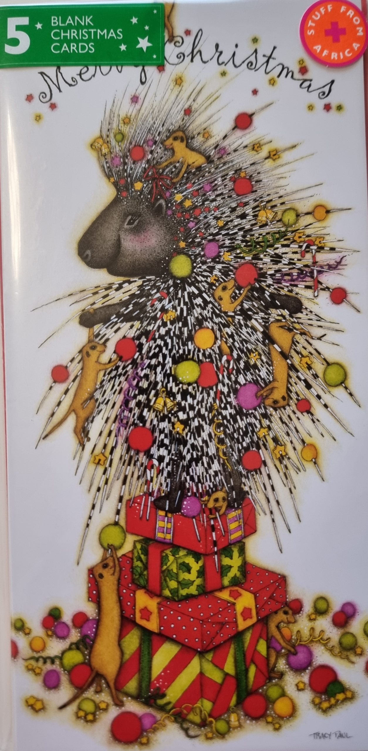 Joulukortti 5 kpl, piikkisika