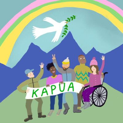 Kapua 20v juhlat - illalliskortti